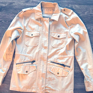 Lily Aldridge for Velvet military jacket